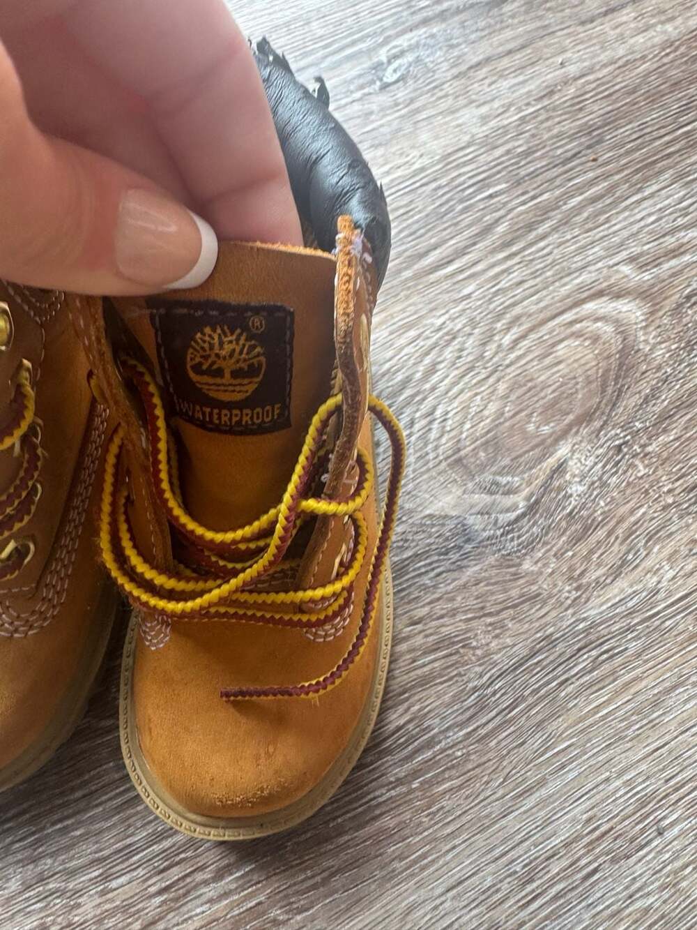 Timberland Toddler Waterproof Boots Wheat Size 6M - Picture 3 of 7